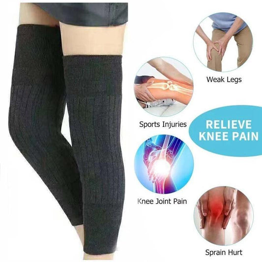 2 Pcs Wool Medicated Knee Warmers Big Size Warm Comfortable