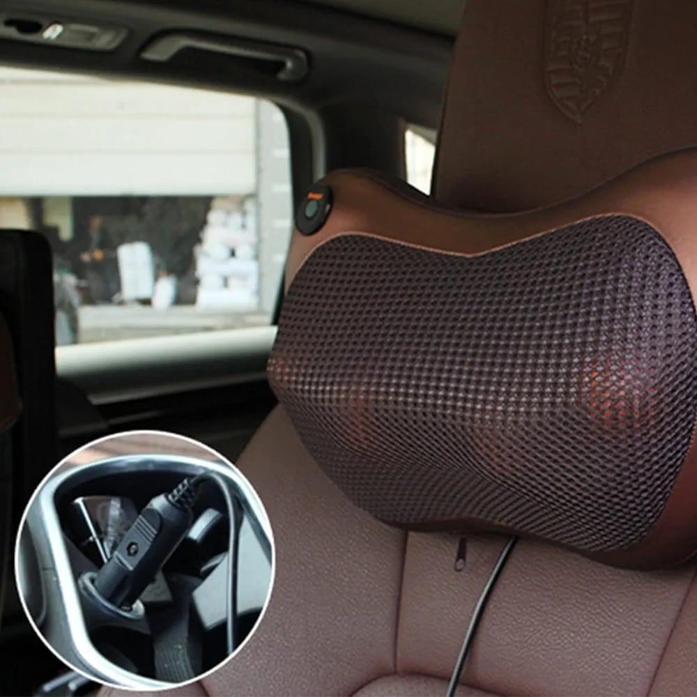 2 in 1 Electric Neck & Back Massage Pillow for Cars/Offices