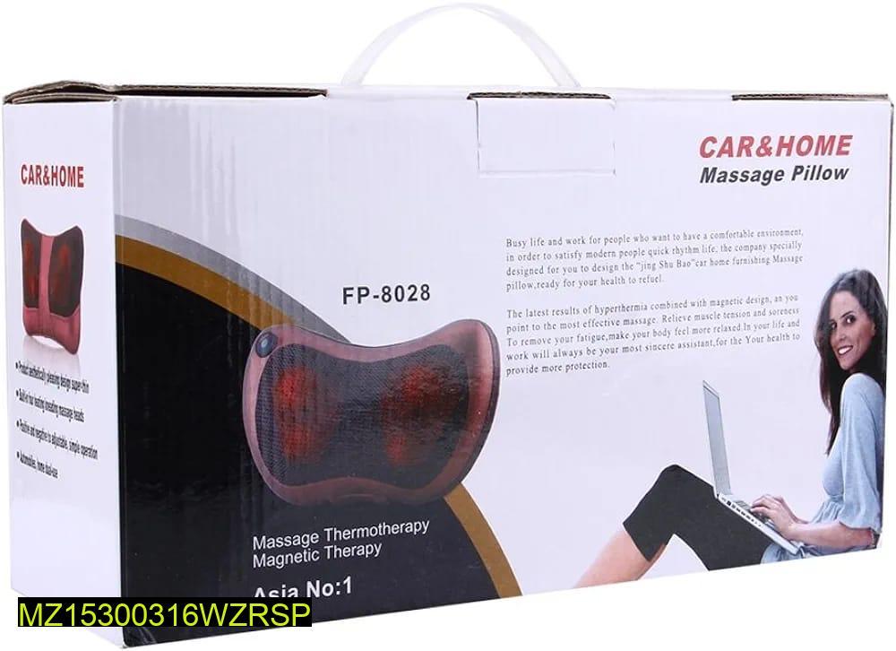 2 in 1 Electric Neck & Back Massage Pillow for Cars/Offices