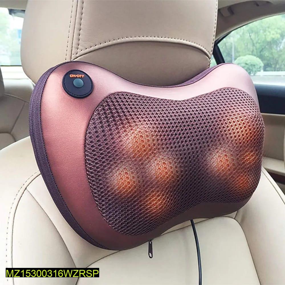 2 in 1 Electric Neck & Back Massage Pillow for Cars/Offices