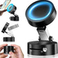 Magnetic Suction Phone Holder – Easy to Operate, Foldable & Adjustable for Car/Bathroom/Gym/Kitchen