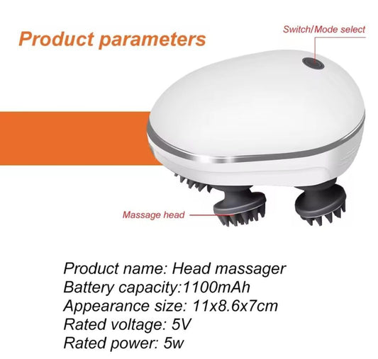 Silicone Detachable Scalp Massager for People & Pets