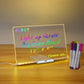 Acrylic LED Light-Up Writing Board Lamp - USB
