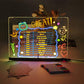 Acrylic LED Light-Up Writing Board Lamp - USB